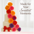 Confect Multipack of Orange, Hot pink, Red and Purple Sugarpaste 13 | Grocsy