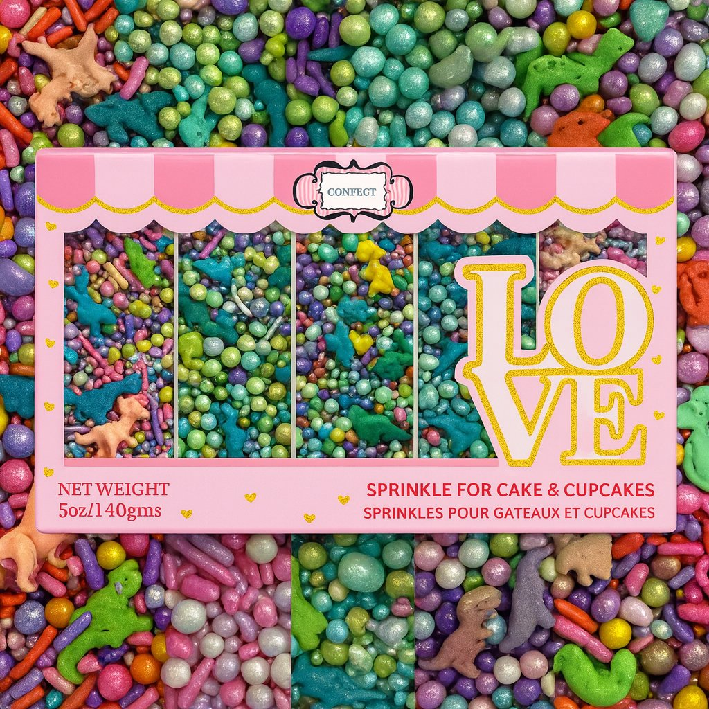 Confect Dino Sprinkles Multipack  04 | Grocsy