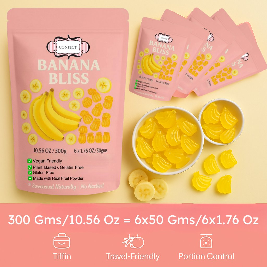 Confect Banana Bliss Gummies | Grocsy