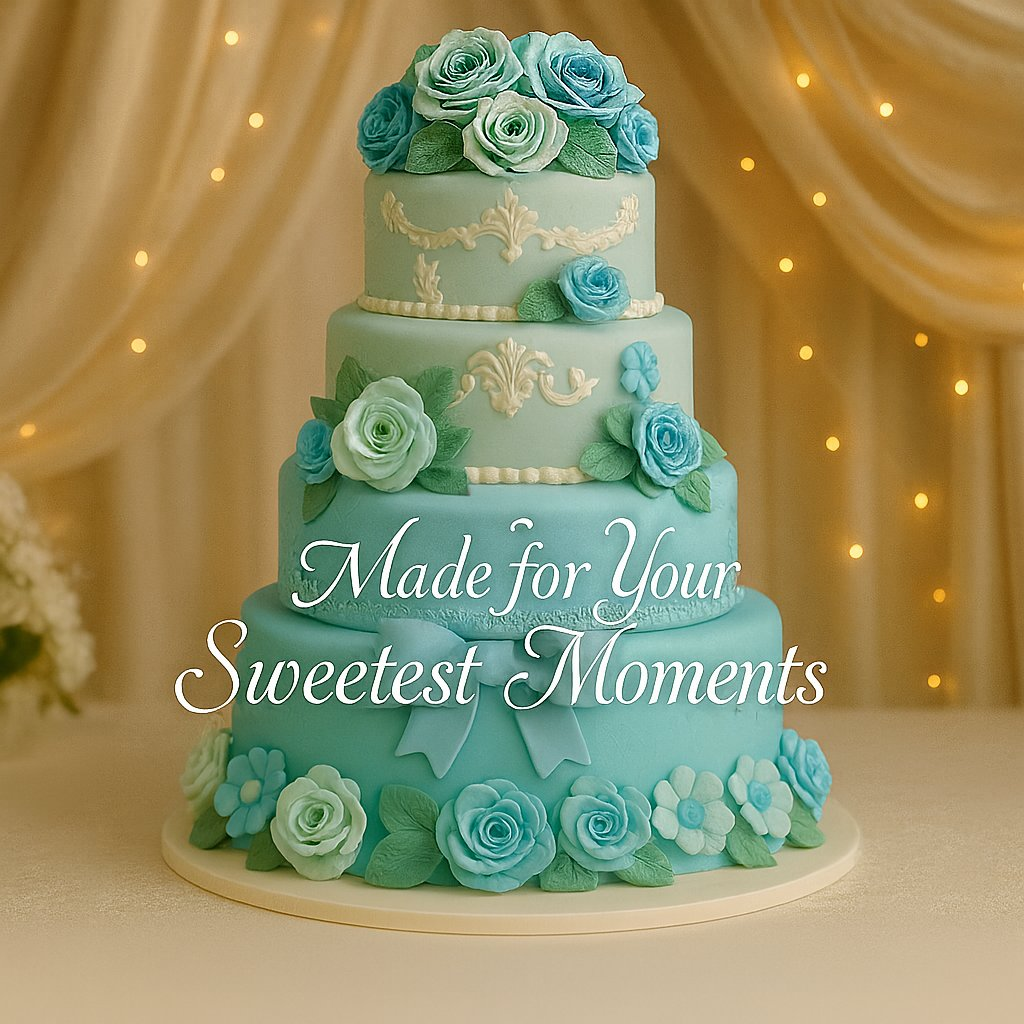 Confect Multipack of Baby Blue, Electric Blue, Ivory and Teal Sugarpaste 11 | Grocsy