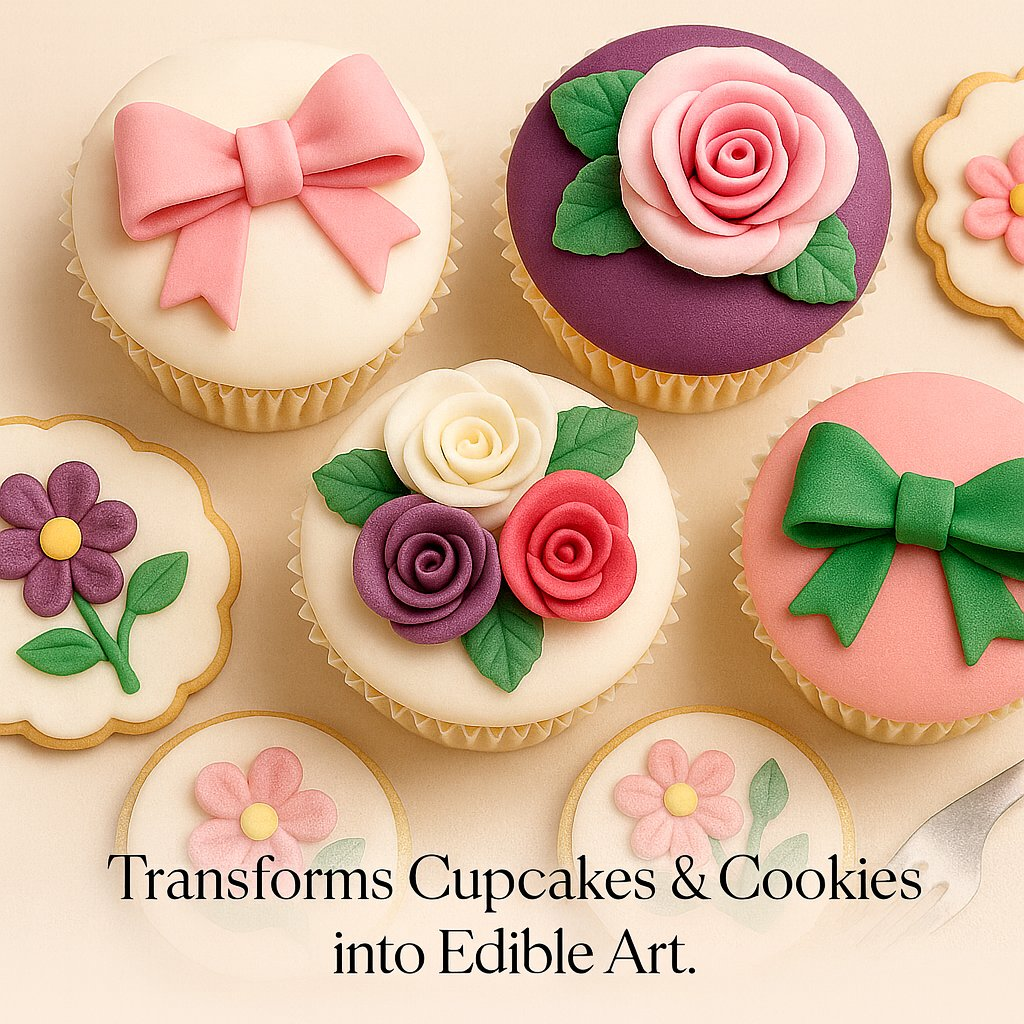 Confect Multipack of White, Hot pink, purple and Emerald green Sugarpaste 17 | Grocsy