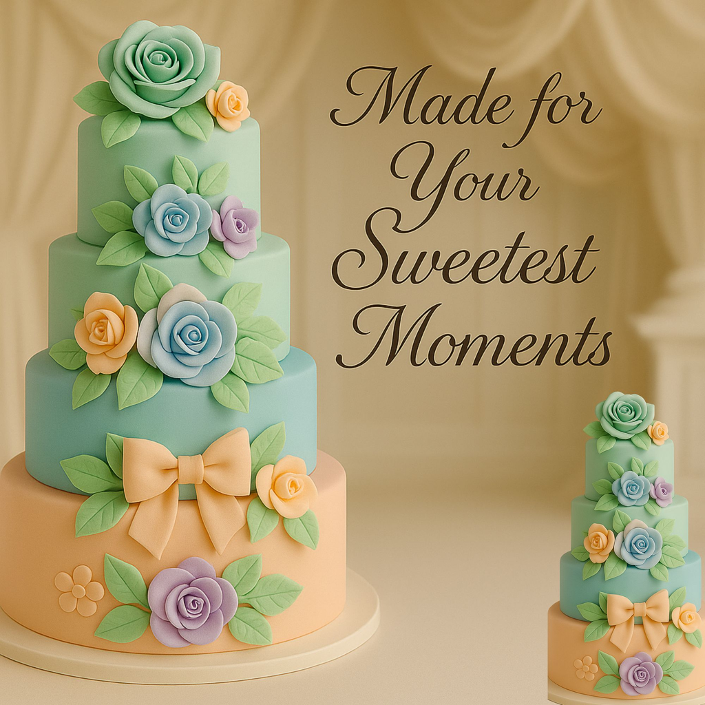 Confect Multipack of Mint green, Baby Blue, Lavender and Peach Sugarpaste 09 | Grocsy