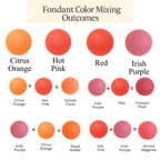 Confect Multipack of Orange, Hot pink, Red and Purple Sugarpaste 13 | Grocsy