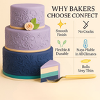 Confect Multipack of Lavender, Navy Blue, Teal and Skin Sugarpaste 15 | Grocsy