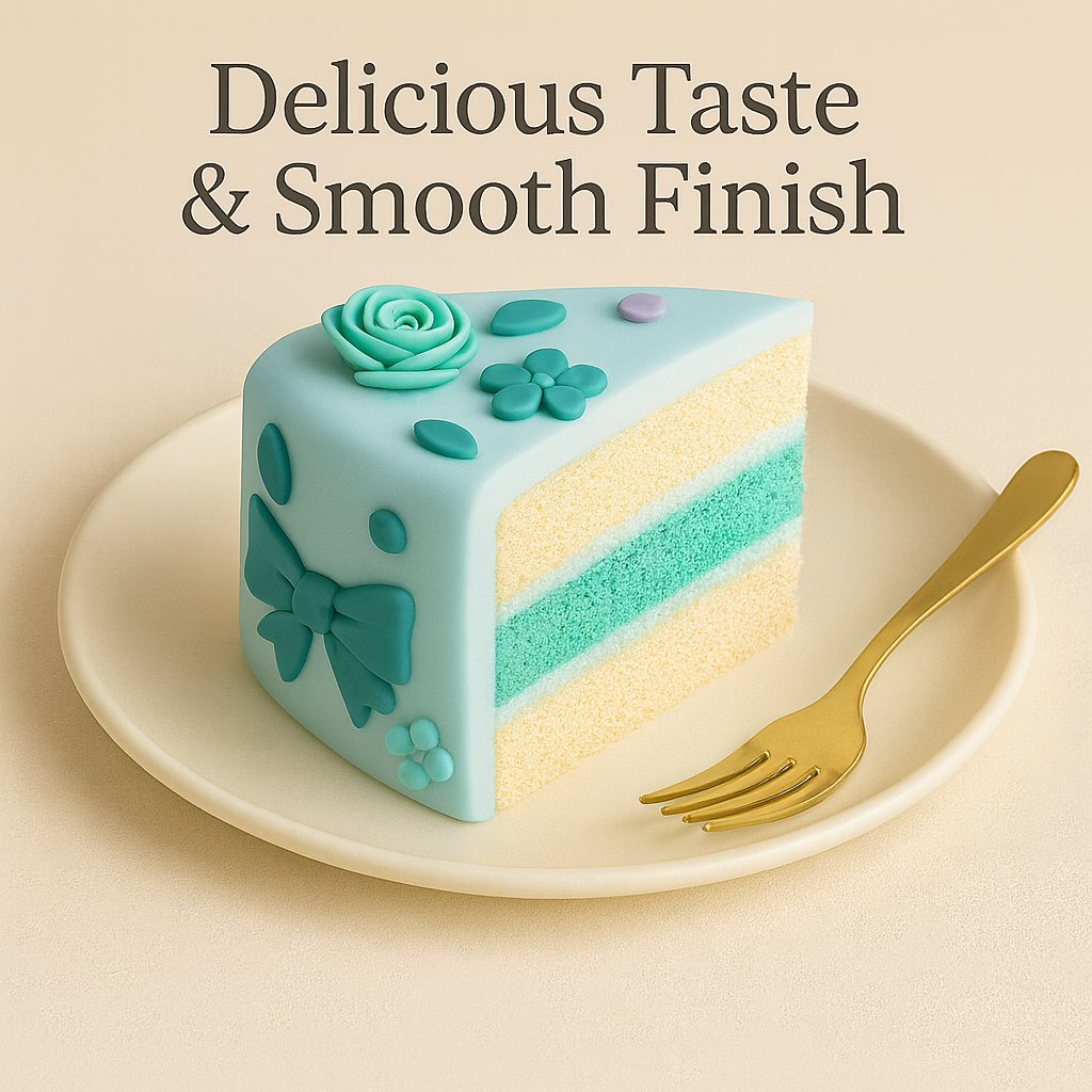 Confect Multipack of Baby Blue, Electric Blue, Ivory and Teal Sugarpaste 11 | Grocsy