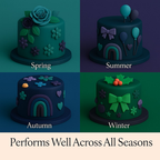 Confect Multipack of Emerald Green, Black, Navy Blue and Purple Sugarpaste 25 | Grocsy