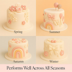 Confect Multipack of Skin, White, Old rose and Ivory Sugarpaste 24 | Grocsy
