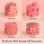 Confect Multipack of Blush Pink, Peach, Neon Pink and Fuchsia Pink Sugarpaste 21 | Grocsy