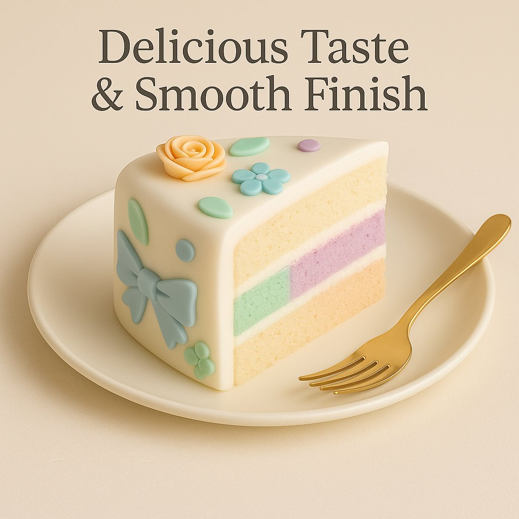 Confect Multipack of Mint green, Baby Blue, Lavender and Peach Sugarpaste 09 | Grocsy