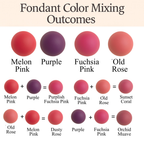 Confect Multipack of Melon Pink, Purple, Fuschia Pink and Old rose Sugarpaste 06 | Grocsy