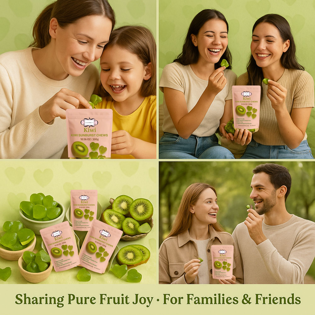 Confect Kiwi Sunburst Chews Gummies | Grocsy