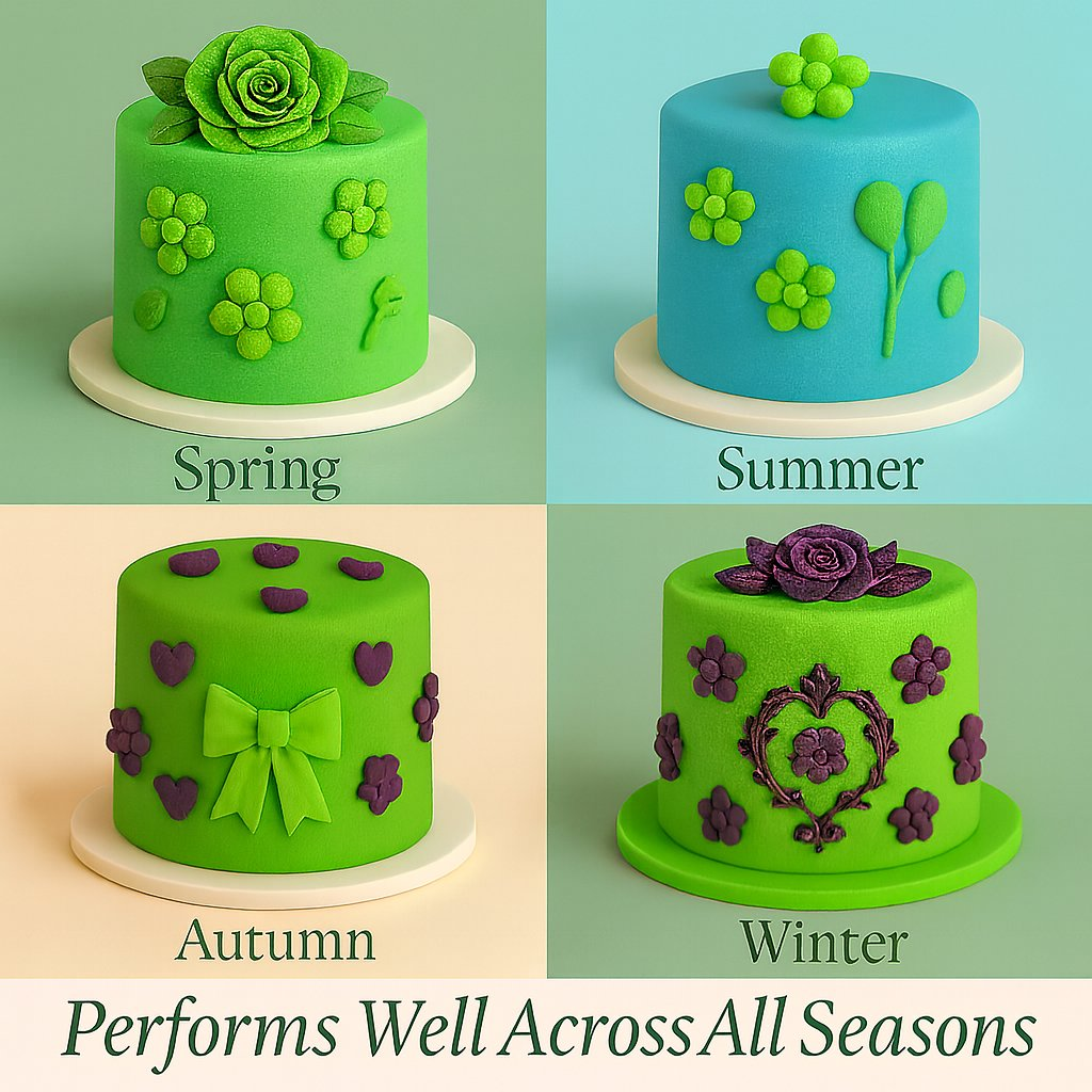 Confect Multipack of Neon Green, Electric Blue, Electric Purple and Lime Green Sugarpaste 03 | Grocsy