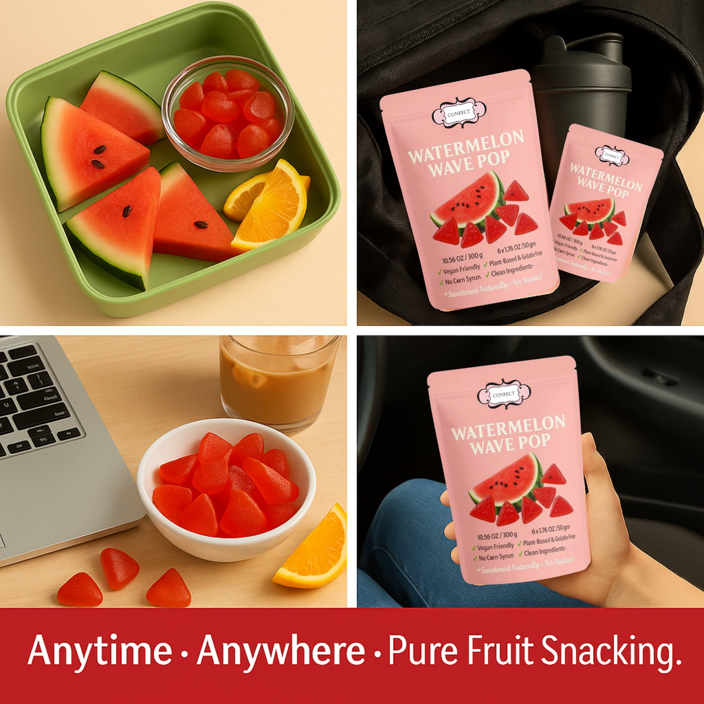 Confect Watermelon Wave Pop Gummies | Grocsy