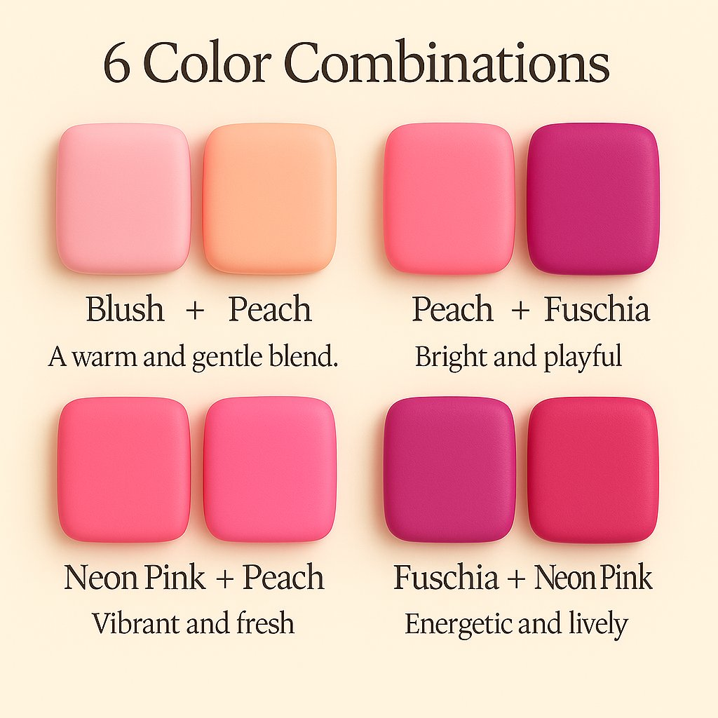 Confect Multipack of Blush Pink, Peach, Neon Pink and Fuchsia Pink Sugarpaste 21 | Grocsy
