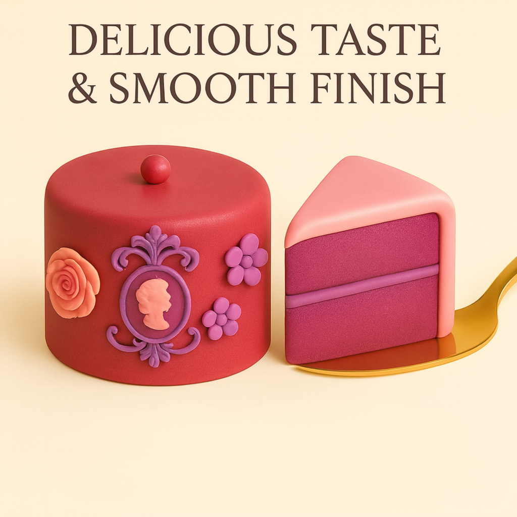 Confect Multipack of Melon Pink, Purple, Fuschia Pink and Old rose Sugarpaste 06 | Grocsy