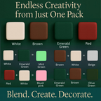 Confect Multipack of White, Emerald Green, Brown and Red Sugarpaste 19 | Grocsy