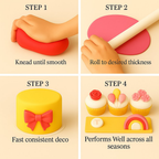 Confect Multipack of Red, yellow, old rose and White Sugarpaste 12 | Grocsy