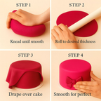 Confect Multipack of Magenta, Burgundy, Red and Neon Pink Sugarpaste 30 | Grocsy
