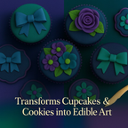 Confect Multipack of Emerald Green, Black, Navy Blue and Purple Sugarpaste 25 | Grocsy