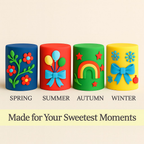 Confect Multipack of Navy Blue, Emerald Green, Yellow and Red Sugarpaste 14 | Grocsy