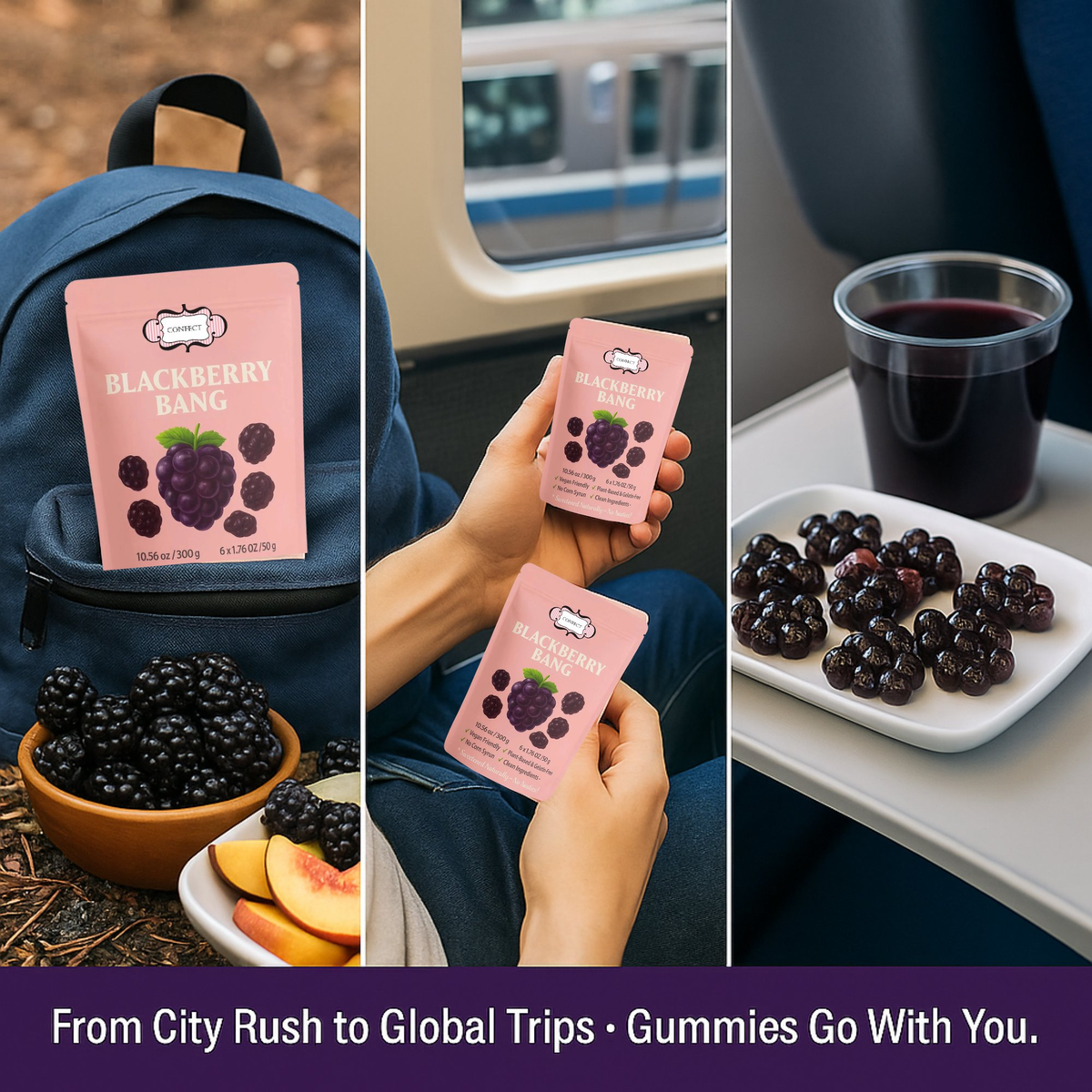Confect Blackberry Bang Gummies | Grocsy