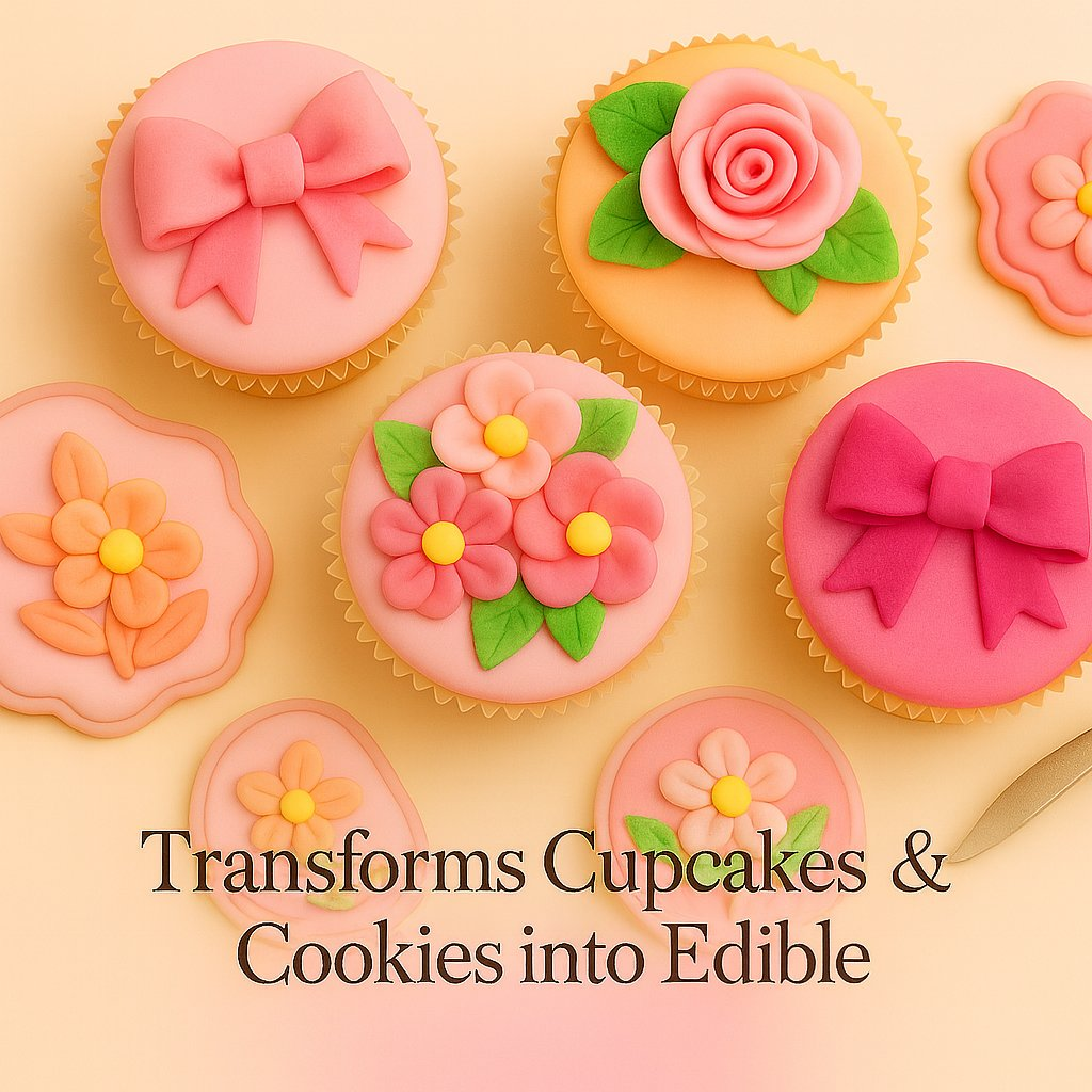 Confect Multipack of Blush Pink, Peach, Neon Pink and Fuchsia Pink Sugarpaste 21 | Grocsy