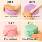 Confect Multipack of Lemon Yellow, Lavender, Blush pink and Mint Green Sugarpaste 01 | Grocsy