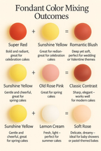 Confect Multipack of Red, yellow, old rose and White Sugarpaste 12 | Grocsy