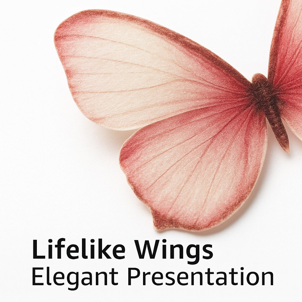 Confect Pink | Pack of 56 Edible Wafer Paper Butterflies | Grocsy