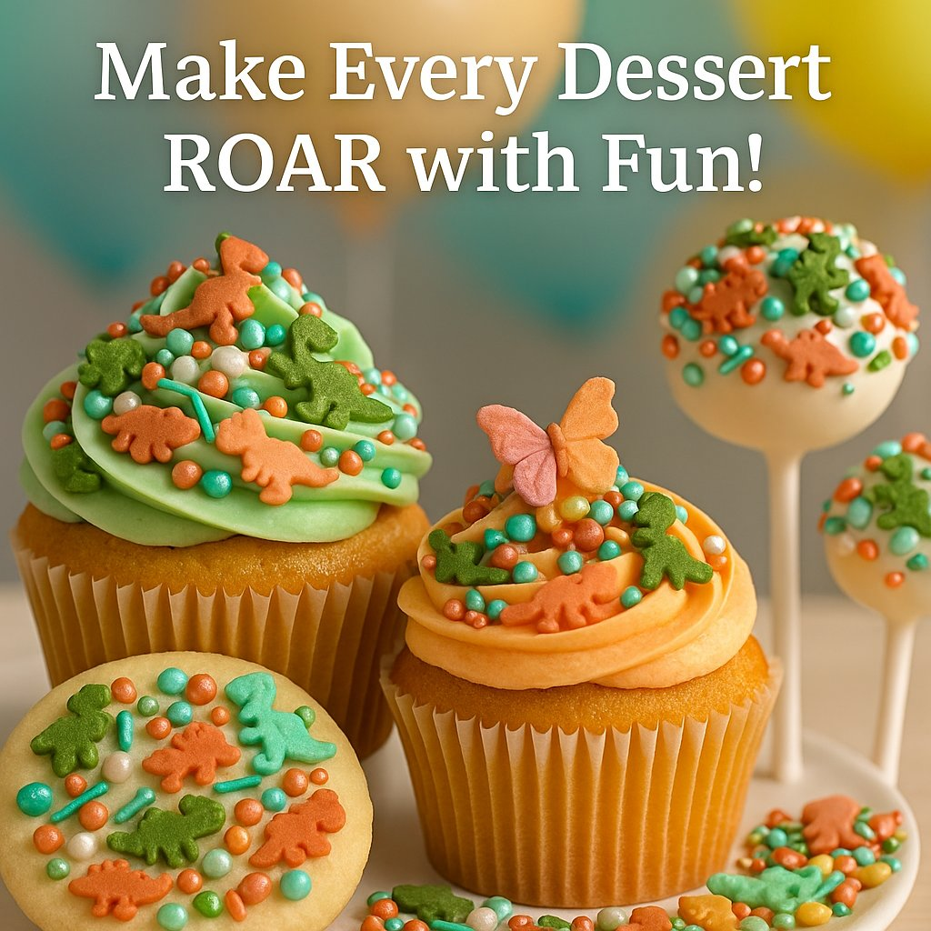 Confect Dino Sprinkles for Decorations 12 | Grocsy
