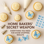Confect Sky Blue | Pack of 56 Edible Wafer Paper Butterflies | Grocsy