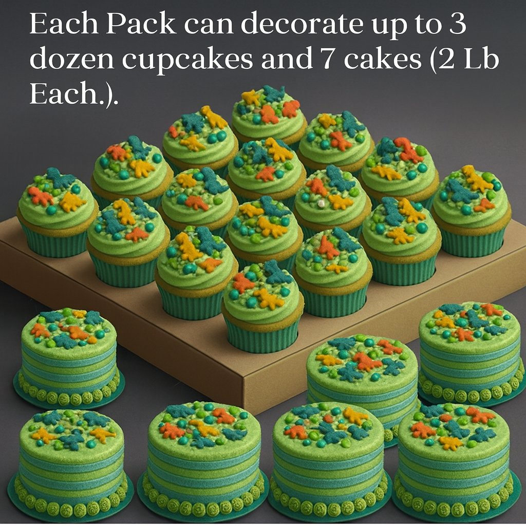 Confect Dino Sprinkles for Decorations 12 | Grocsy