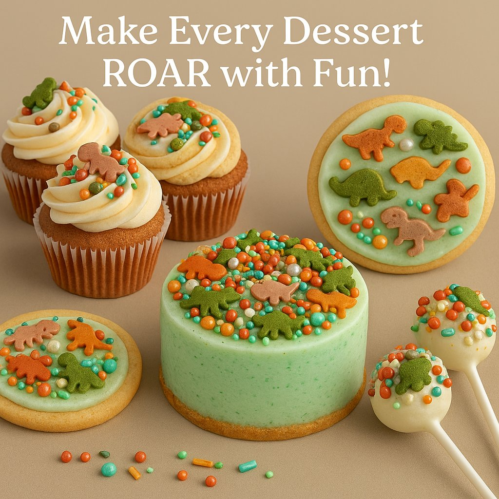 Confect Dino Sprinkles for Decorations 12 | Grocsy
