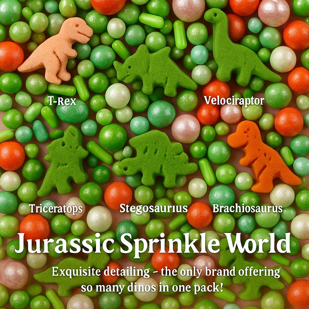 Confect Dino Sprinkles Multipack  01 | Grocsy