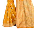 Vamika Mustard Weaving Banarasi Jacquard Saree | Grocsy