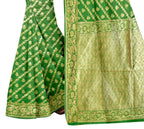 Vamika Green Weaving Banarasi Jacquard Saree | Grocsy