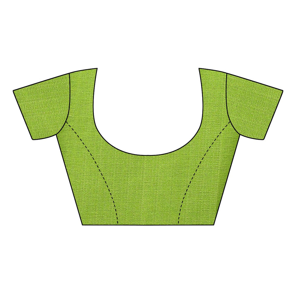 Vamika Green Weaving Banarasi Jacquard Saree | Grocsy