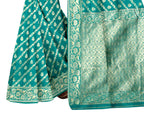 Vamika Rama Green Weaving Banarasi Jacquard Saree | Grocsy