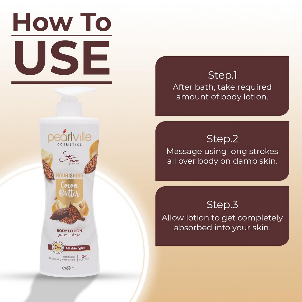 Pearlville Nourishing Cocoa Butter Body Lotion | Grocsy