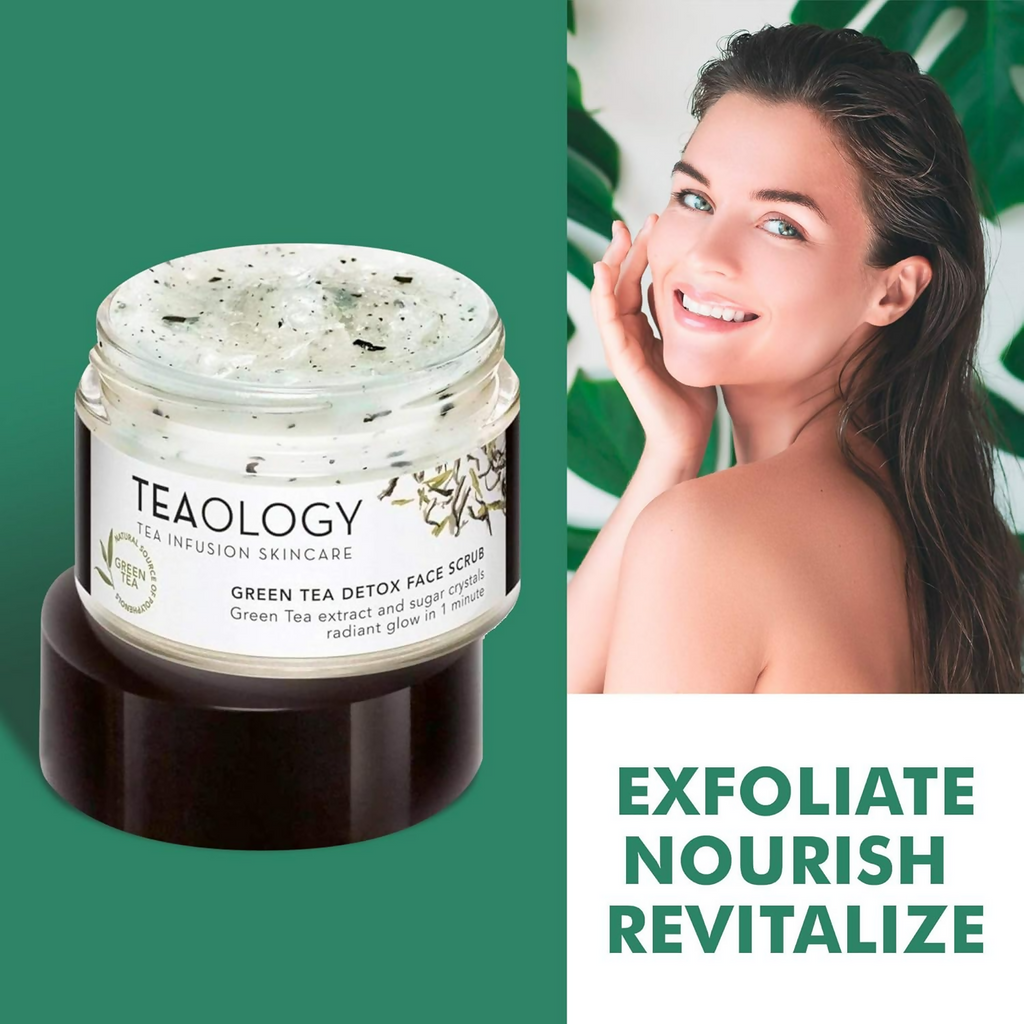 Teaology Green Tea Detox Face Scrub | Grocsy
