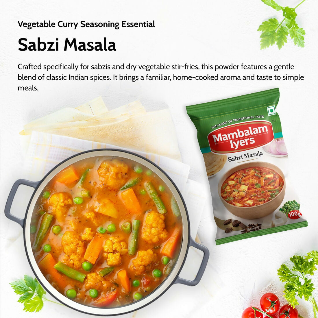 Mambalam Iyers Sabzi Masala Powder | Grocsy