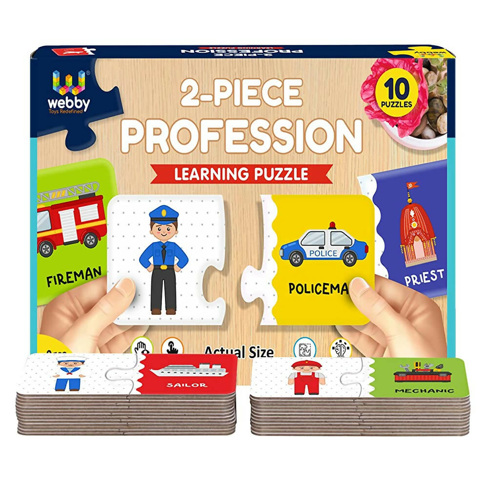 Webby Our Profession 2 Pieces Learning Pack Jigsaw Puzzle for Kids | Grocsy