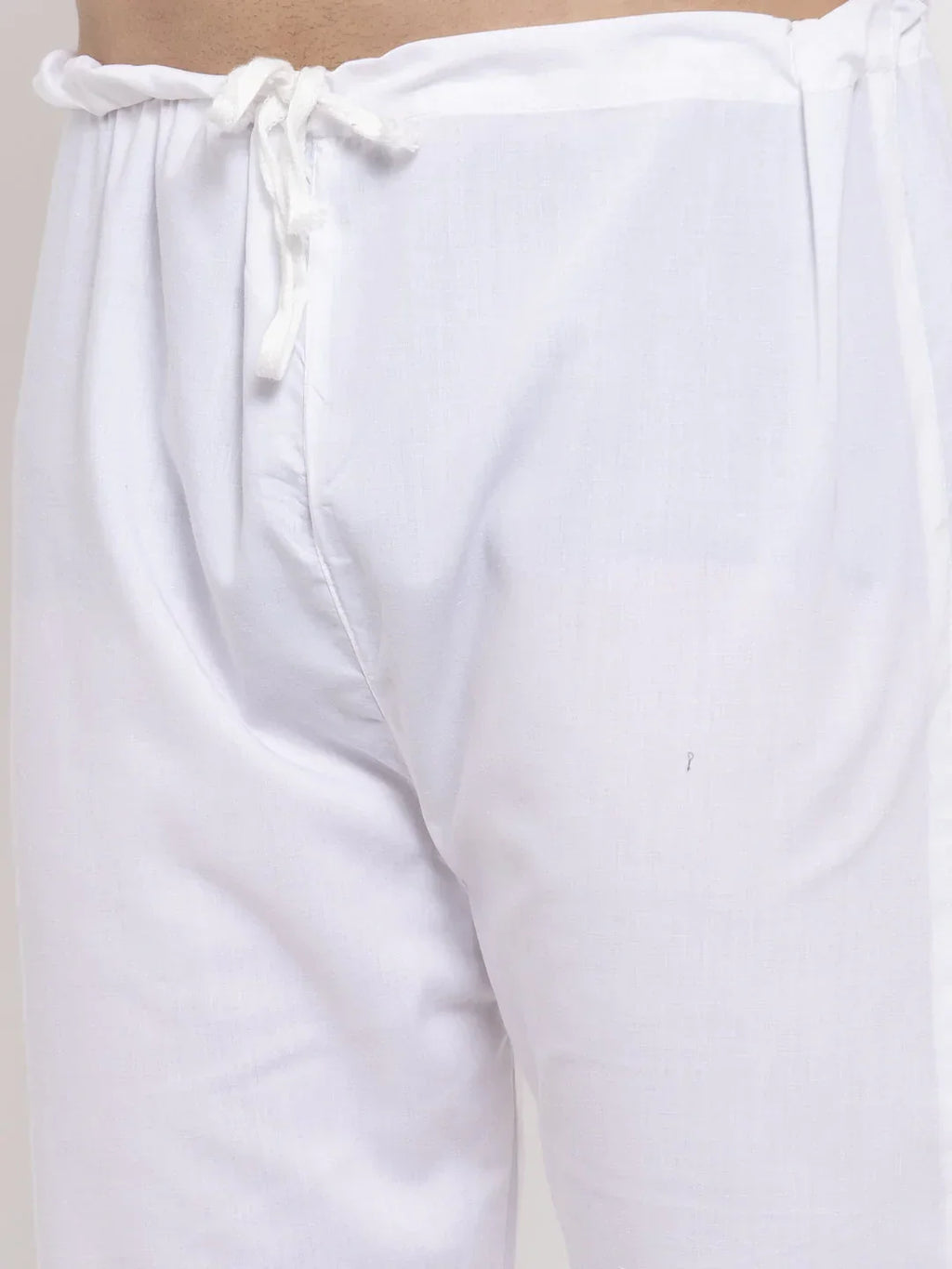 Jompers Men's Grey & White Solid Kurta with Churidar | Grocsy