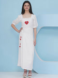 Joban Fashion White Drape Dress | Grocsy