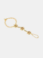 Ruby Raang Moon Pearl Hand Chain | Grocsy