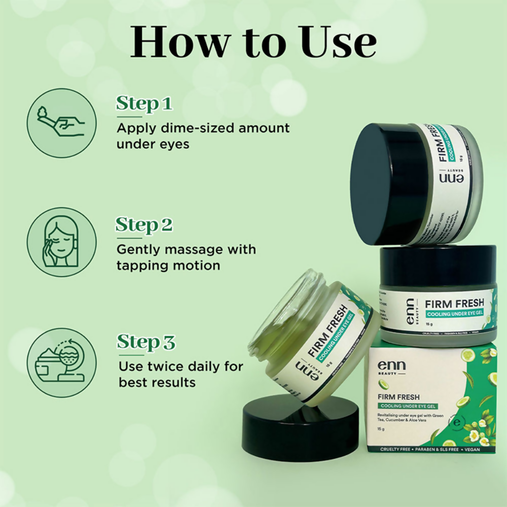 Enn Under Eye Gel Cream For Instant Depuffs | Grocsy