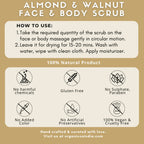 Organicos Almond+Walnut Face & Body Scrub | Grocsy
