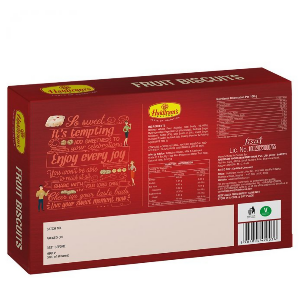 Haldiram's Fruit Cookies | Grocsy