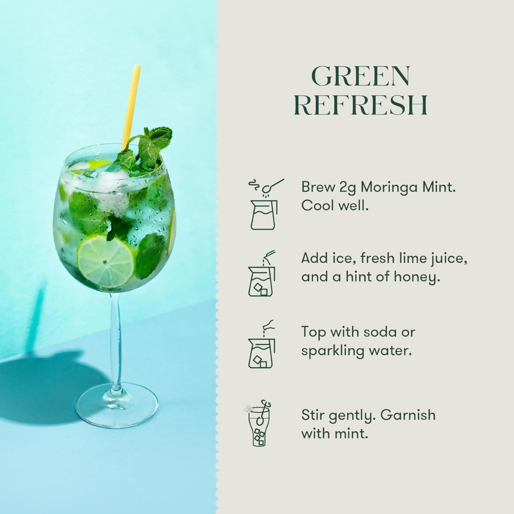Luxmi Estates Moringa Mint Herbal Infusion | Grocsy