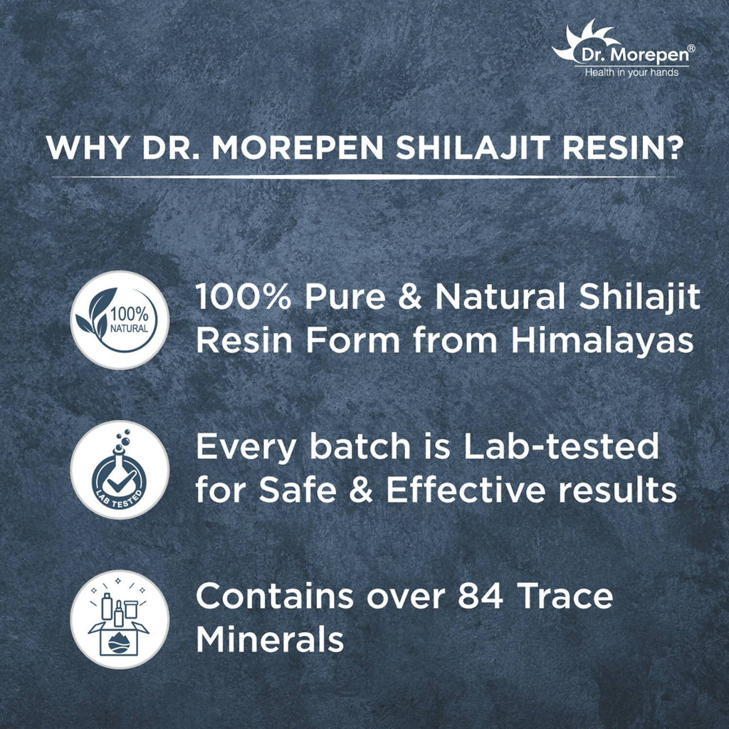 Dr. Morepen Natural & Pure SJ Resin and SJ Capsules Combo | Grocsy